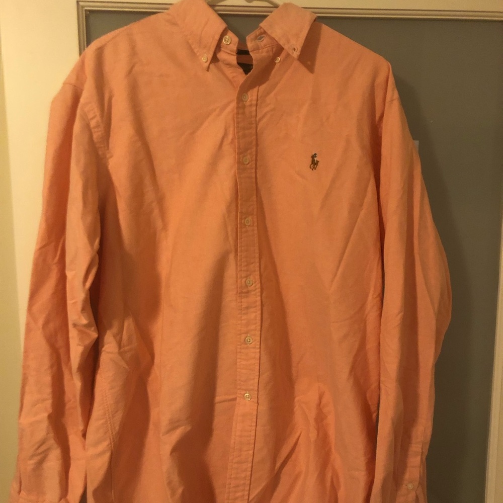 Orange Long Sleeve Polo